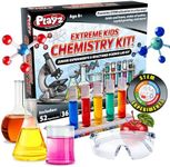 Playz STEM Extreme Kids Chemistry Junior Experiments & Reactions Science Lab Kit - 52+ Experiments, 36 Page Laboratory Guide, and 51+ Tools & Ingredients for Boys, Girls, Teenagers, & Kids