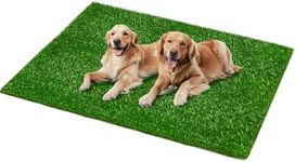 Dog Grass Mat 80 x 100cm, Strong Absorbency Soft Artificial Puppy Grass for Pets Potty Training, Easy to Clean Artificial Grass for Dogs Indoor Outdoor Use