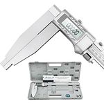 Mxmoonfree 12 Inch Digital Caliper Long Jaw Caliper with 6" Jaw Depth Calipers Measuring Tool All-metal Frame Large LCD Screen 0.0005"/ 0.01mm Resolution (12"/ 300mm)