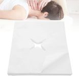 Massage Face Cradle Covers, 200Pcs Disposable Nose Slit Cloths for Massage Table, Super Comfy Non-Woven Cloth Massage Face Covers for Massage Table Massage Bench Headrests