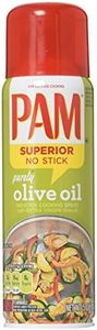 Pam No-Stick Cooking Spray - Purely Olive Oil - Superior No Stick With Extra Virgin Olive Oil - Net Wt. 5 OZ (141 g) Each - Pack of 2