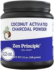 Large 12 Oz. Coconut Activated Charcoal Powder. Whitens Teeth, Rejuvenates Skin and Hair, Supports Better Digestion. USA-Owned Producers, Free Scoop