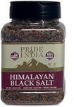 Pride Of India - Himalayan Black Salt - Coarse Grind, 1 Pound (16oz) Jar - Kala Namak - Contains 84+ Minerals - Use in grinders, restaurants & cooking - Perfect for Faux Egg Recipes & Vegan Scramble