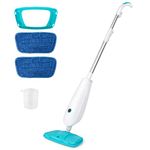 PETSITE Steam Mop, 1100W Floor Steam Cleaner for Hardwood and Tile, Laminate, Carpet, Including 2 Washable Mop Pads & Carpet Glider