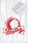 Tafura Cotton Candy Bags with Ties, [Pack of 100] Clear Bags for Cotton Candy with Print, Perfect for the Summer and Carnivals. 11.5x18.5 Inches.