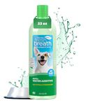 TropiClean Fresh Breath Dog Teeth Cleaning – Dog Dental Care for Bad Breath - Breath Freshener - Water Additive Mouthwash – Helps Remove Plaque Off Dogs Teeth, Original, 1L