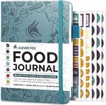 Clever Fox Food Journal Pocket - Daily Food Diary, Meal Planner to Track Calories & Nutrients, Weight Loss Tracker Notebook, 4x5.5” (Aquamarine)