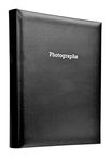 Deluxe Large Black Self Adhesive Photo Album Hold Various Sized Photos 50 Pages