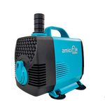 amiciTools 55W Submersible Water Pump, Pure Copper Winding Motor with Adjustable Flow Rate 2* Nozzles 2m Long Power Cord for DIY Fountains Aquarium (1500LPH, 3.5m)