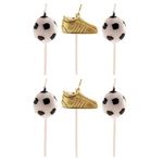 Dekora - Football Candles For Birthday Cake - Football And Golden Boot