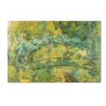 Trademark Fine Art Passage on Waterlily Pond 1919 Artwork by Claude Monet, 16 by 24-Inch