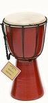 B.N.D TOP Drum Djembe is a Rope goat skin Covered Goblet African Drum Played by Hands West Africa style jembe for drums circle and more (8x16)