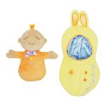 Manhattan Toy Snuggle Pod Hunny Bunny Beige First Baby Doll with Cozy Sleep Sack for Ages 6 Months and Up