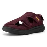 FitVille Diabetic Sandals for Women Arch Support Extra Wide Shoes Walking Sandals with Adjustable Strap Wide Width Slippers for Plantar Fasciitis