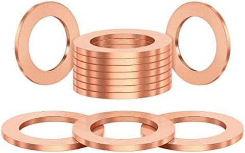 DEEFILL (20Pcs) M12 (12 * 18 * 1.5) Oil Drain Plug Red Copper Gaskets Crush Washers Seal Ring Replacement for Select Models DFL-044