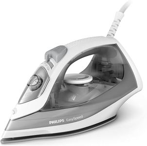 Philips Steam Iron Easyspeed, Steam Boost up to 100 gram, Ceramic Soleplate, Drip Stop, 4 Settings, 2000W, 220 ml Watertank, Integrated Waterspray, Grey (GC1751/89)