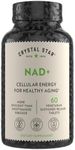 Crystal Star NAD+, 60 Capsules, Patented NAD for Cellular Energy & Healthy Aging, Clinically-Proven More Efficient Than Nicotinamide Riboside, 30 Day Supply - Non-GMO