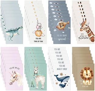Colarr 48 Pcs Inspirational Mini Notebooks Bulk Cute Animals Mini Notepads for Kids Pun Small Journals Christmas Student Gifts from Teachers Stocking Stuffers for Office Class
