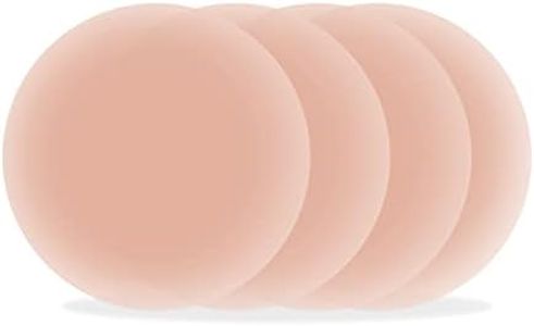 Celebrit Nipple Covers with 2 Pairs of 6.5cm in Diameter Hypoallergenic Invisible Self Adhesive Concealers Silicone Breast Pasties