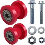 Stylemafia 8mm and 10mm Chain Roller Pulley Tensioner Wheel Guide Per for Motorcycle Mini Bike Atv 125cc 140cc 160cc SSR XR125 CRF50 KLX110 Pitster Pit Dirt Bike Parts（RED）