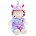 June Garden 12" Sweet Dolly Mystical Unicorn - Stuffed Ultra Soft Baby Doll for Birth and Up - Unicorn Outfit