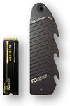 Fantom Drives 1TB NVMe Gen 4 M.2 SSD Upgrade Kit for PlayStation 5 - VENOM8 PS5 Solid State Drive with Heatsink - 3D NAND TLC Internal Drive - Transfer Speed up to 7400MB/s (VM8X10-PS5)