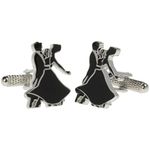 Ballroom Dancers Dancing Cufflinks - Supplied in Onyx Art Cufflink Box