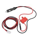 12V DC Power Cord Cable Cigarette Lighter Plug, Double fuse Plug Jumper Compatible for Kenwood Icom Yaesu Mobile Radio