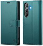 Wallet Case for Samsung Galaxy S26 Plus/S26+ 6.7", RFID Blocking Credit Card Holder, PU Leather Folio Flip Kickstand Protective Shockproof Cover for Galaxy S26 Plus (Green, Samsung Galaxy S26 Plus)
