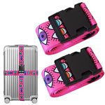 Luggage Strap Suitcase Belt Travel Bag Accessories (Eyes)