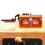 O'SKOOL Self Centering Dowel Jig Kit Drilling Guide Bushings Set 6 inch Wood Wide Capacity Doweling Jig Puncher Locator Joints Tool