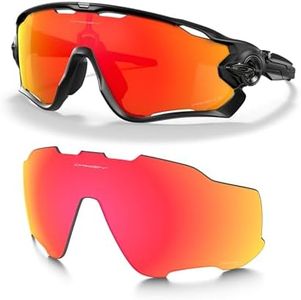 Oakley Jawbreaker OO9290 Polarized Replacement Lenses Bundle, Ruby