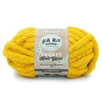 Lion Brand Yarn AR Workshop Chunky Knit Yarn, Mustard Seed