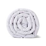 California King Size Weighted Blanket | 90''x108'',25lbs | Perfect for Couples | Premium Cotton Material with Glass Beads | White