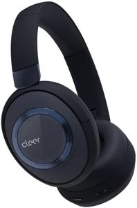 Cleer Audio, Alpha Noise Cancelling Bluetooth Headphones, Microphone, Outer Touch Controls, 35 Hr Battery Life, Midnight Blue