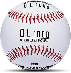 Franklin Sports Official Size Baseballs - 9" Baseballs - OL1000 Baseballs - Great for Practice + Training - Official Size + Weight - 6 Pack,White