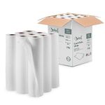 Farla Medical Select Hygiene Premium Rectangular Paper Couch Roll - Medical Beauty Massage Paper Roll - 2 Ply - 40 Metres per Roll - White - Pack of 9-20 inches (50cm)