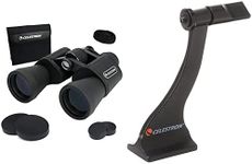 Celestron UpClose G2 10x50 Porro Binocular (Black) + Binocular Tripod Adapter