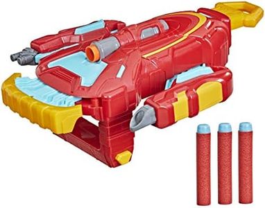 Avengers Marvel - - Iron Man Strikeshot Gauntlet - Mech Strike Role Play Toy - Nerf Dart Blasting with 3 Nerf Projectiles - Action Figure Games - Toys for Kids - Boys and Girls - F0266 - Ages 5+