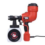 BLACK+DECKER HVLP200-QS 400 W Handheld Spray Gun with Paint Flow Indicator, 2.3 kgs, Ideal for Fast Completion of Painting Tasks, Fast and Easy to Use