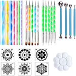 CH HAICHENG 30 PCS Mandala Painting Tools Mandala Dotting Tools for Painting Mandala Rocks, Nail Dotting and Art Drawing Supplies