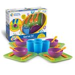 Learning Resources New Sprouts Serve It! Dish Set, Early Social Interactions, 24 Pieces, Ages 2+