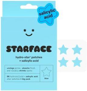 Starface Hydro-Star + Salicylic Acid BIG PACK, Hydrocolloid Pimple Patches With 1% Salicylic Acid, Helps Soothe Deep Spots, Cute Star Shape (96 Count)