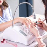 Professional 5 in 1 Nail Dust Collector for Acrylic Nails with Light Electric Nail Drill Machine 30000rpm 96W UV LED Nail Lamp for Gel Nail Polish-Dust Collector＋Nails Dryer＋Efile＋Desk Lamp＋Arm Rest