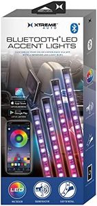 Xtreme Bluetooth LED Car Accent Light, 4 Pack, Mobile App Control