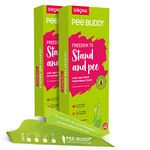 PEE BUDDY 80 Funnels Portable Female Urination Device | Recyclable Disposable Urinal Funnel | Travel, Camping, Hiking and Outdoor Activities Discreet and Compact Stand and Pee Funnel for Women, Girls