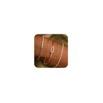 Amicon Gold Bracelets for Women,Dainty 14K Gold Plated Stack Set Trendy Stackable non tarnish Paperclip Chain Bracelets Gold Jewelry Sets Gifts for Women