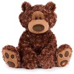 GUND Philbin Classic Teddy Bear, Premium Stuffed Animal for Ages 1 and Up, Chocolate Brown, 18”