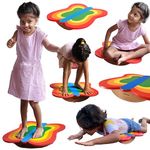 Shumee Wooden Butterfly Balance Board | Kids' Curvy Wobble Board for Indoors & Outdoors | Physical Activity Toys For Kids 3 Years And Above | Handcrafted, ASTM Certified | Ideal Wooden Toy For Gift