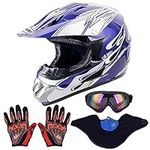 OUMURS Adult Dirt Bike Helmet with 